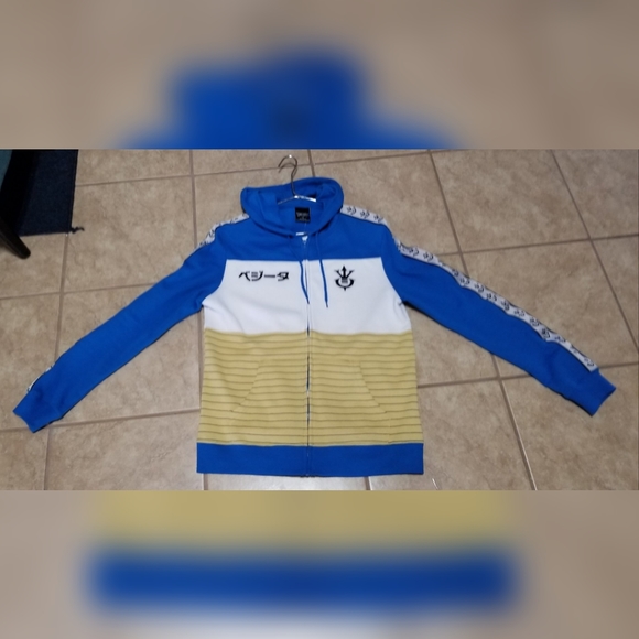 Dragonball Z Vegeta Armor Zip Hoodie Mens Size Small - Picture 3 of 3